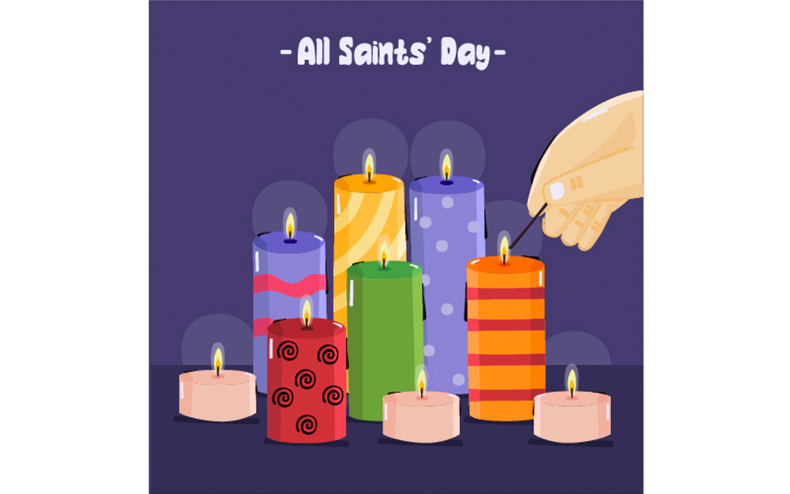 Hand Drawn All Saints Day Illustration