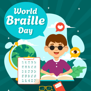 Braille Day Illustrations Templates 369009