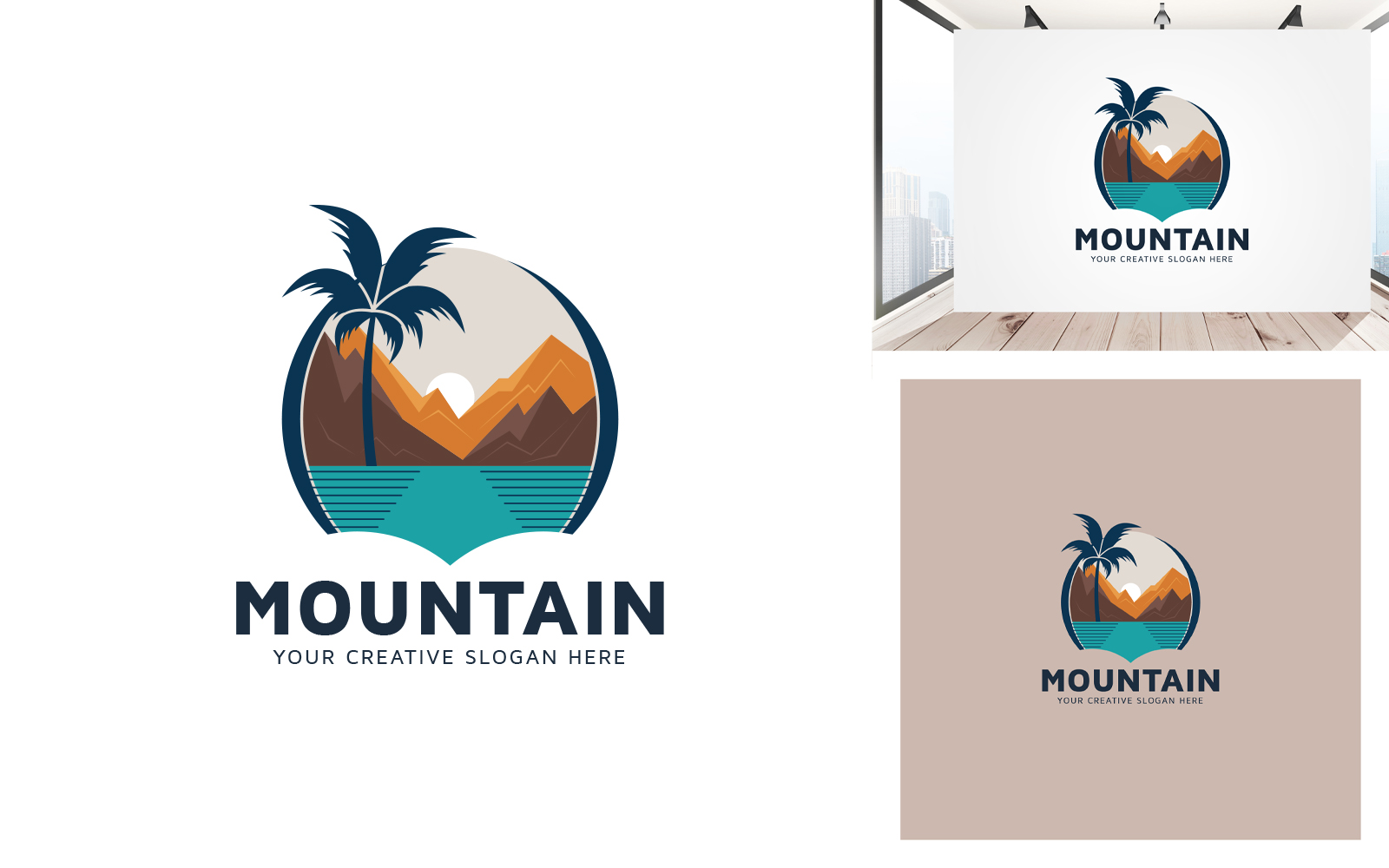 Mountain Outdoor Creative Logo Design Template