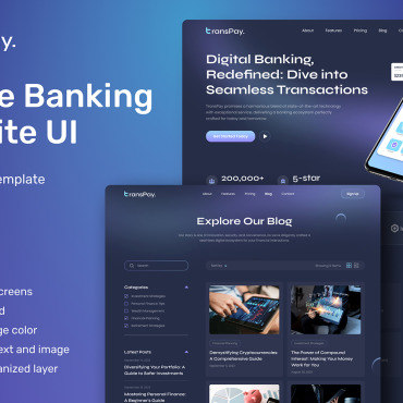 Banking Online UI Elements 369108