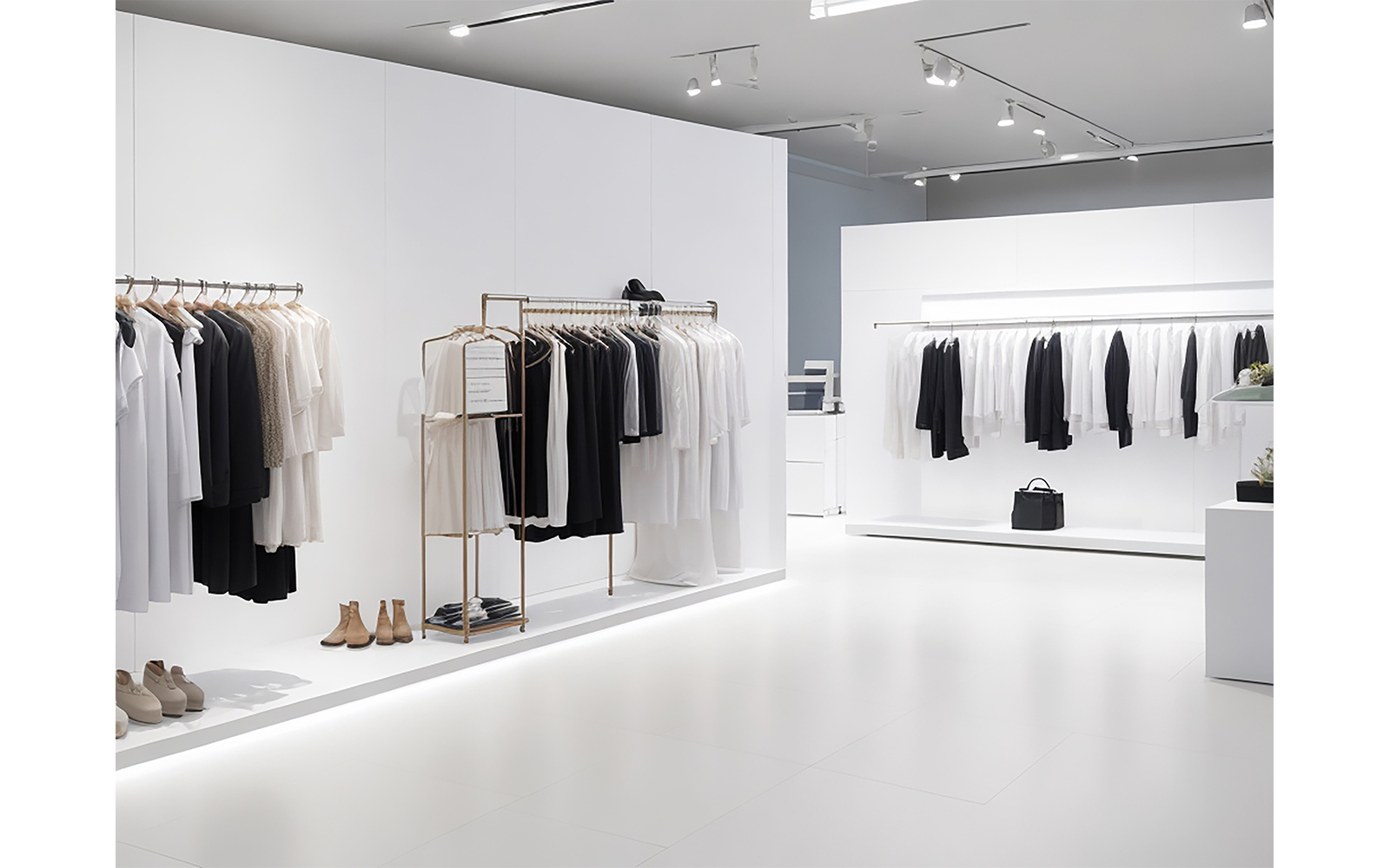 Clothing Product Showcase In Showroom #02