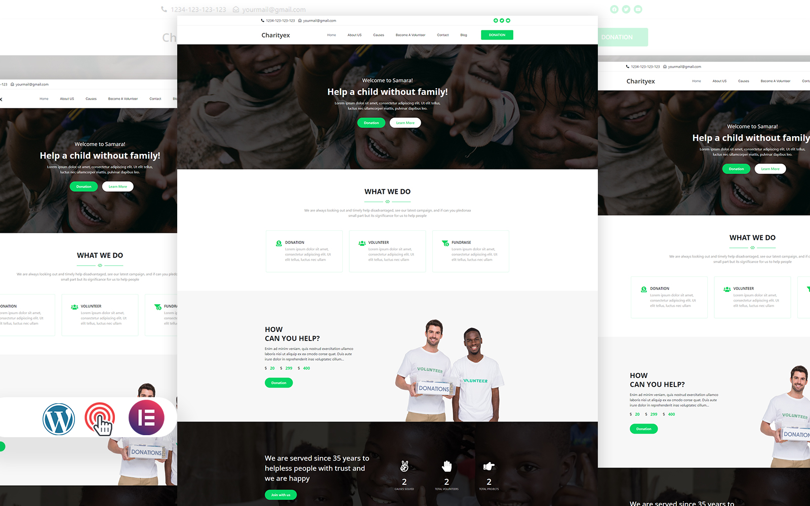 Charityex - Charity/Fundraising WordPress Theme