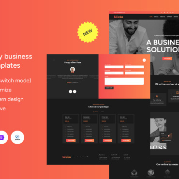 Bootstrap Business Landing Page Templates 369256