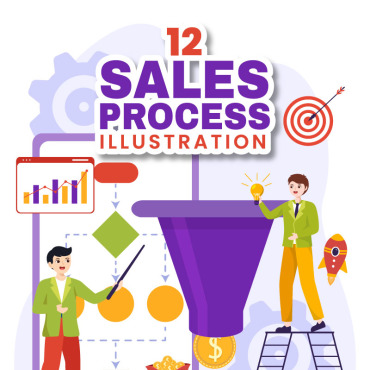 Process Sales Illustrations Templates 369269