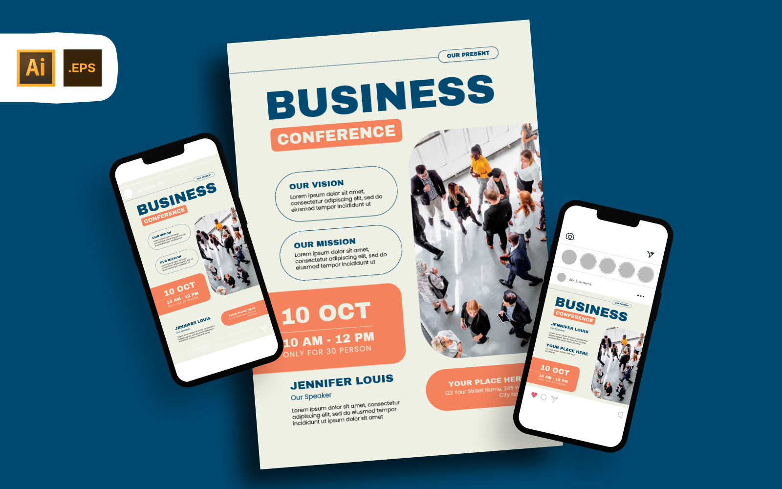 Business Conference Present Flyer Template