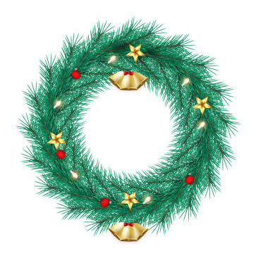 Wreath Christmas Illustrations Templates 369451