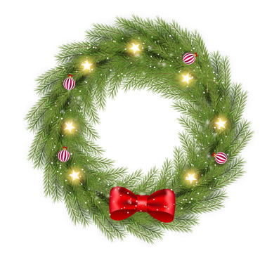 Wreath Christmas Illustrations Templates 369456