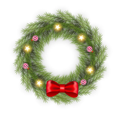 Wreath Christmas Illustrations Templates 369458
