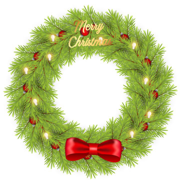 Wreath Christmas Illustrations Templates 369459