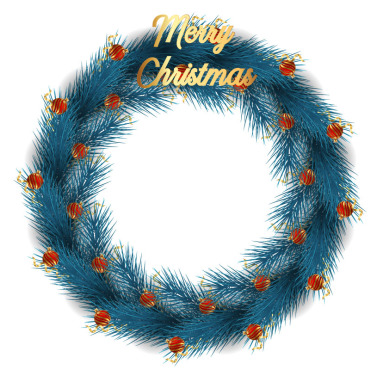 Wreath Christmas Illustrations Templates 369465