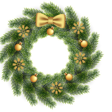 Wreath Christmas Illustrations Templates 369467