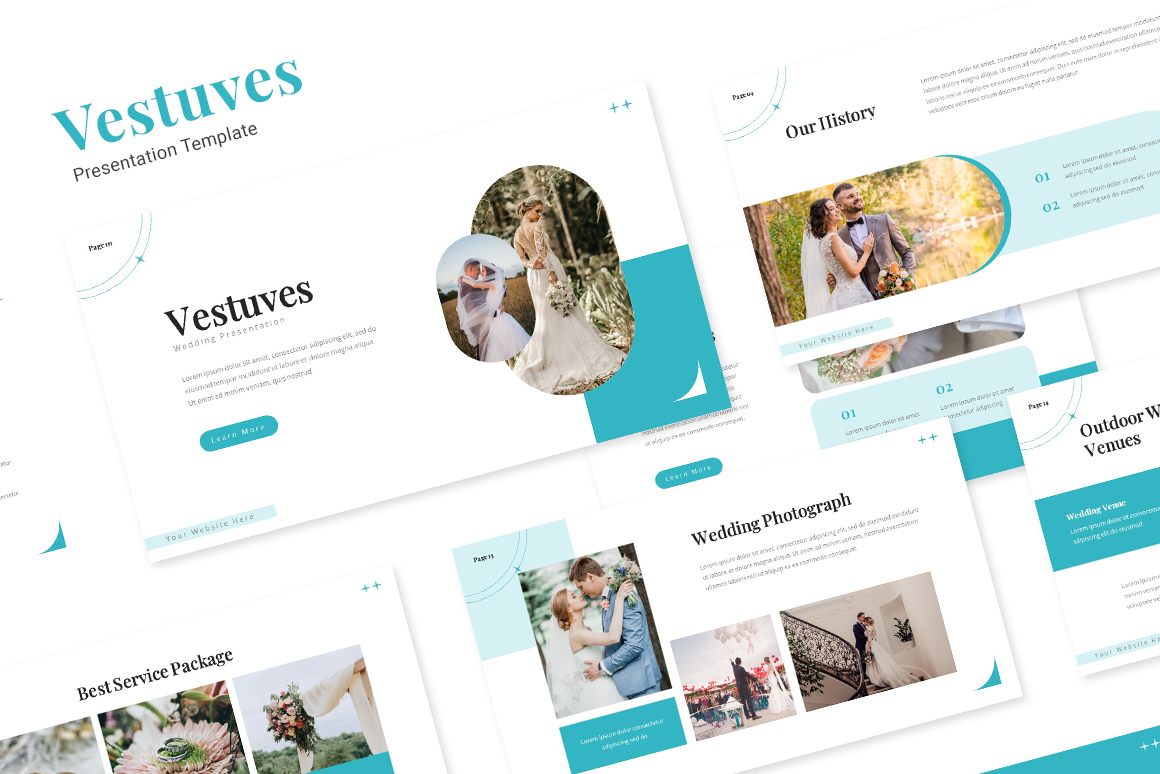 Vestuves - Wedding Powerpoint Template