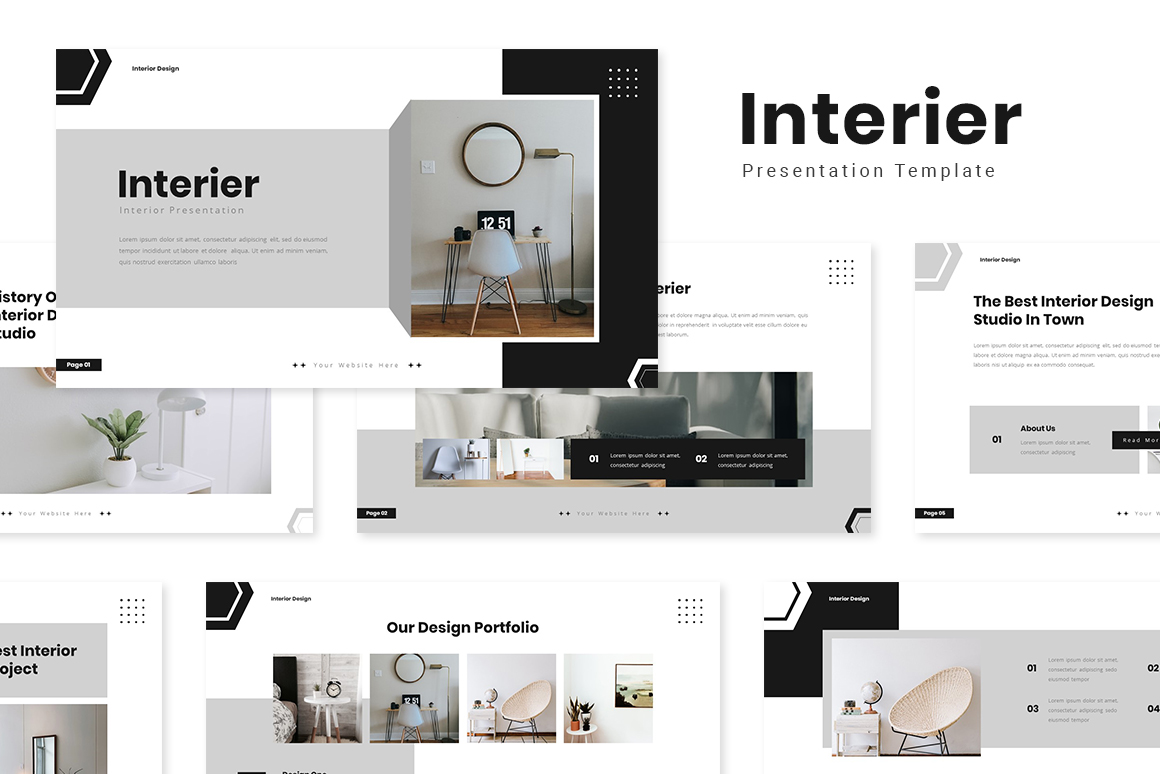 Interier - Interior Google Slides Template