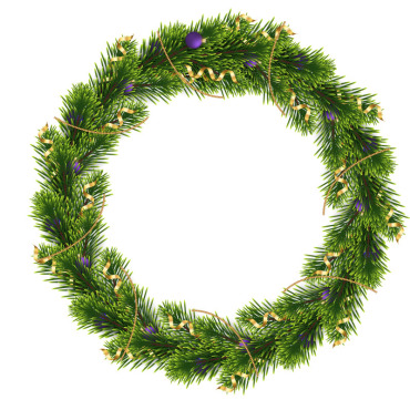 Wreath Christmas Illustrations Templates 369512