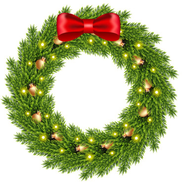 Wreath Christmas Illustrations Templates 369516