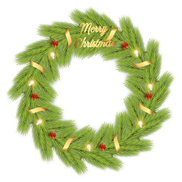 Wreath Christmas Illustrations Templates 369519
