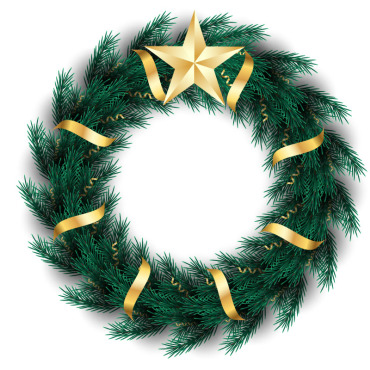 Wreath Christmas Illustrations Templates 369522