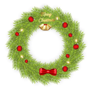 Wreath Christmas Illustrations Templates 369543