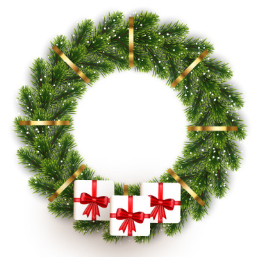 Wreath Christmas Illustrations Templates 369547