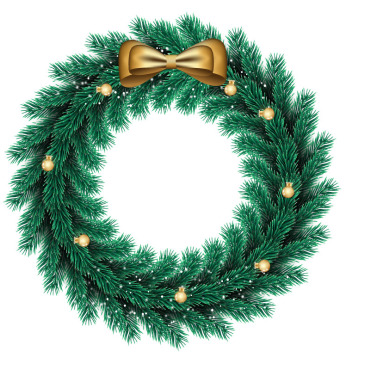 Wreath Christmas Illustrations Templates 369548