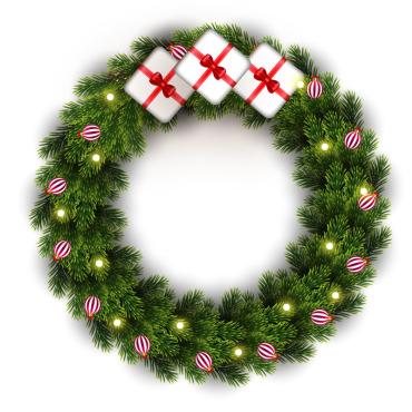Wreath Christmas Illustrations Templates 369551