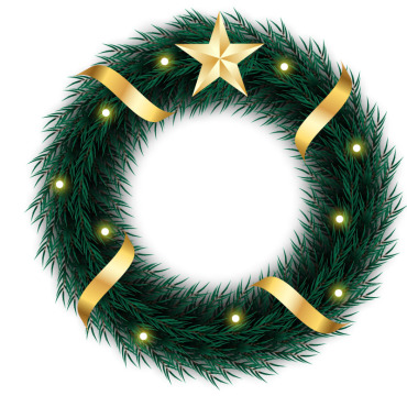Wreath Christmas Illustrations Templates 369554
