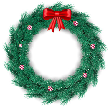 Wreath Christmas Illustrations Templates 369555
