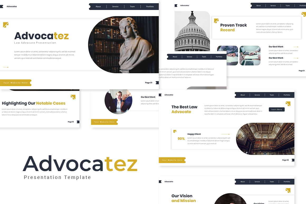 Advocatez - Law Advocate Powerpoint Template