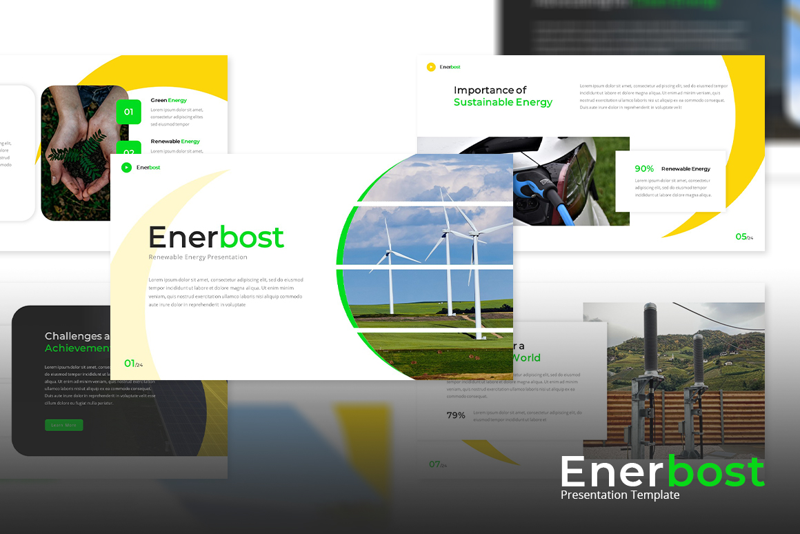 Enerbost - Renewable Energy Google Slides Template