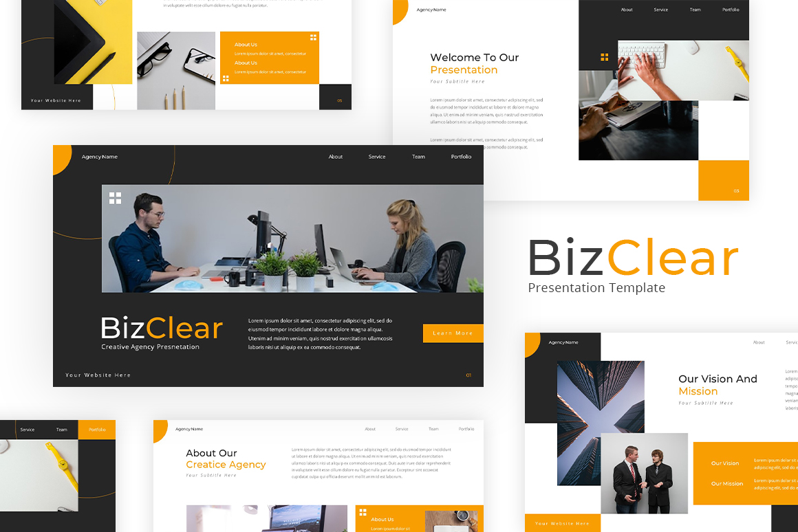 BizClear - Creative Agency Powerpoint Template