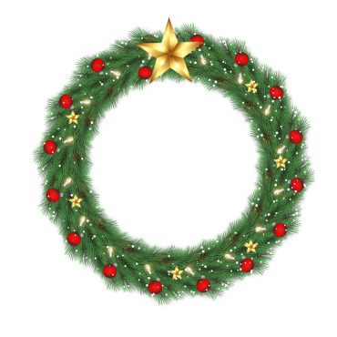 Wreath Christmas Illustrations Templates 369591