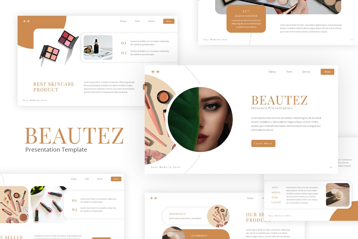 Beautez - Skincare Powerpoint Template