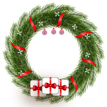 Wreath Christmas Illustrations Templates 369597