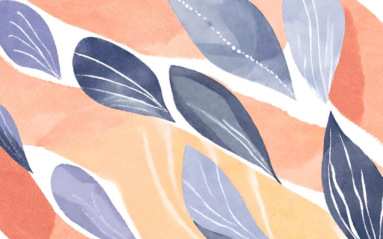 Watercolor abstract floral background