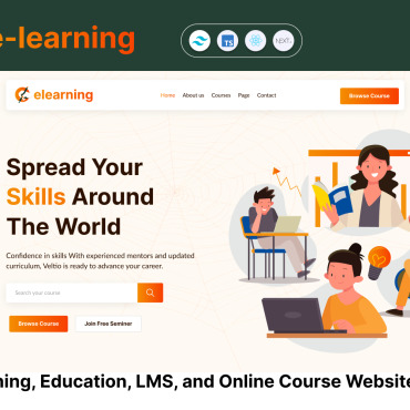 Course Education Responsive Website Templates 369805