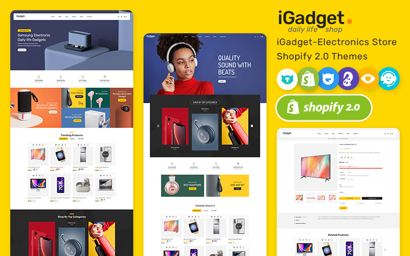 iGadget - Minimal Shopify Theme For Electronics Gadgets & Speakers