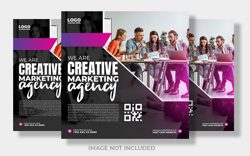 Creative Marketing Agency Purple Social Media Post
