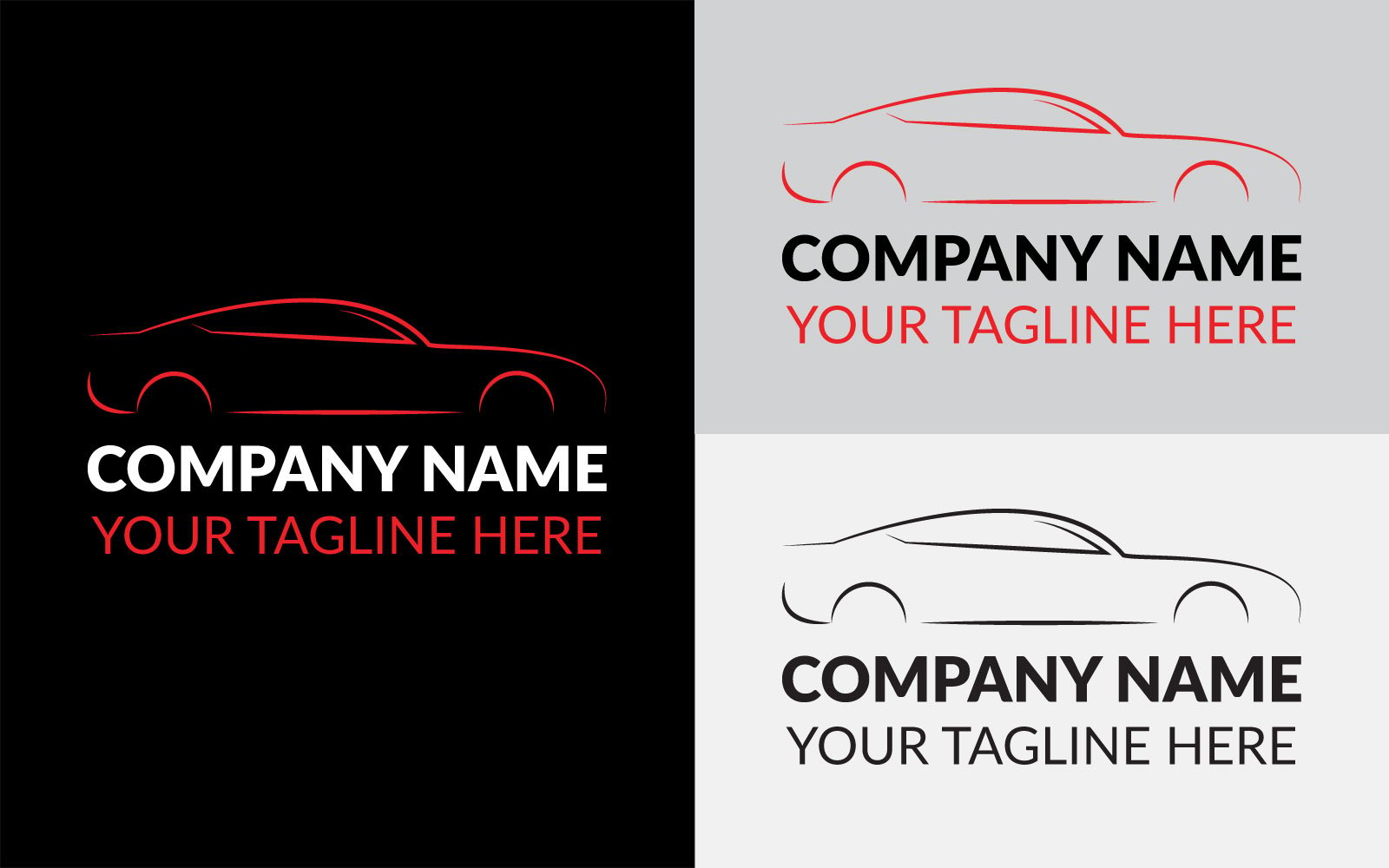 Car logo design vector template