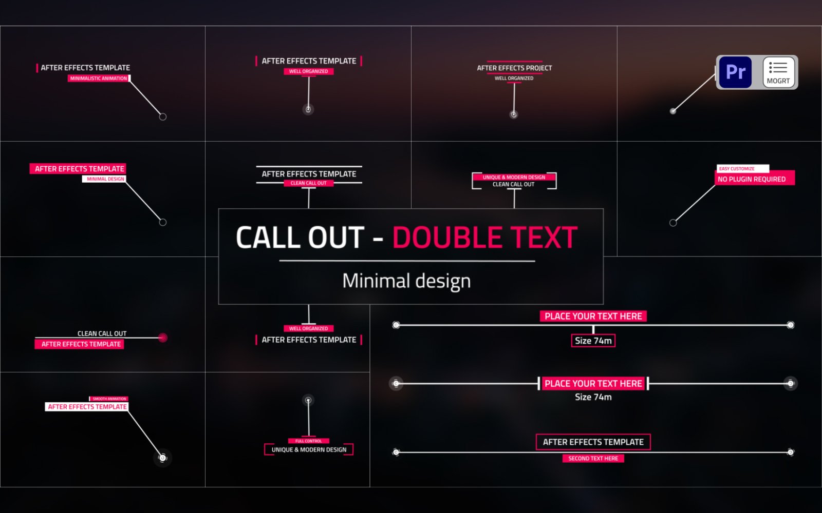Double Text Call – Outs | .mogrt