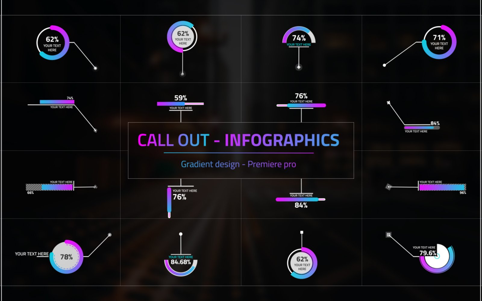 Infographic Call Out Gradient | .mogrt