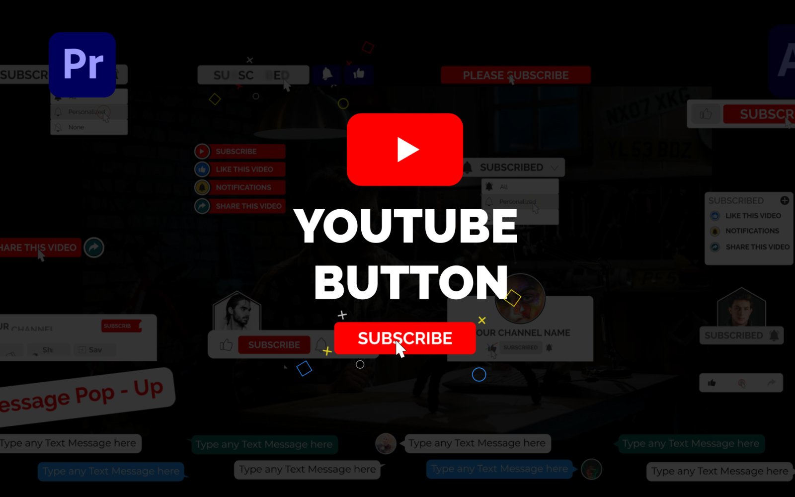 Youtube Button | Premiere pro