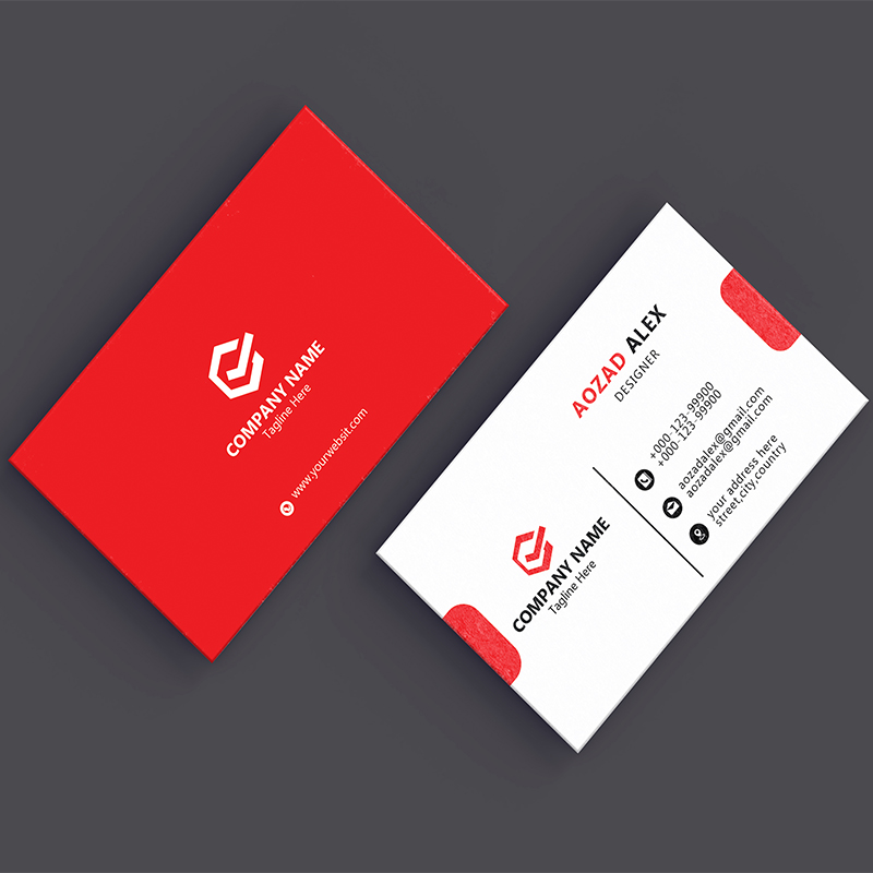 Business card design template. creative design