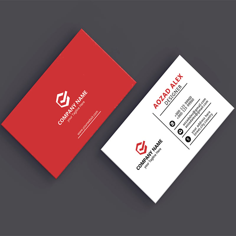 Business card design. Modern