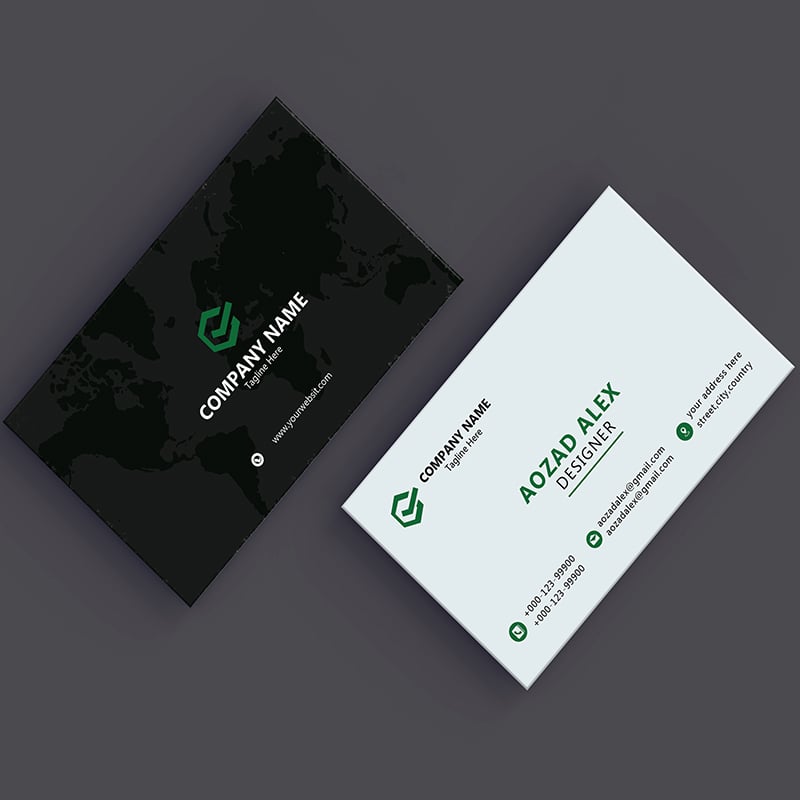 Business card design. Unique design