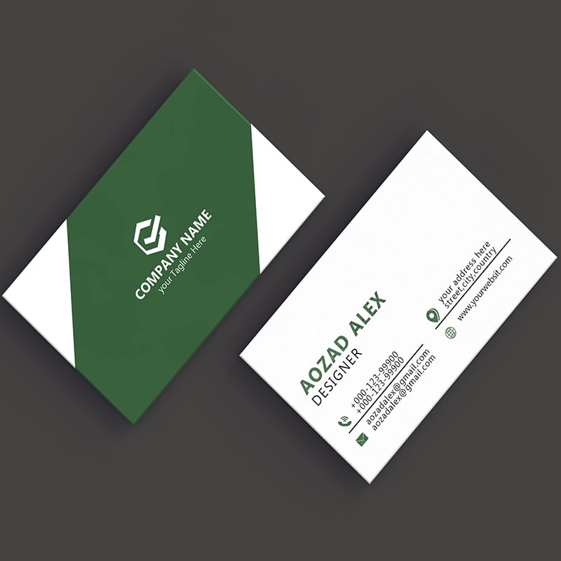 Business card design. 3 design file