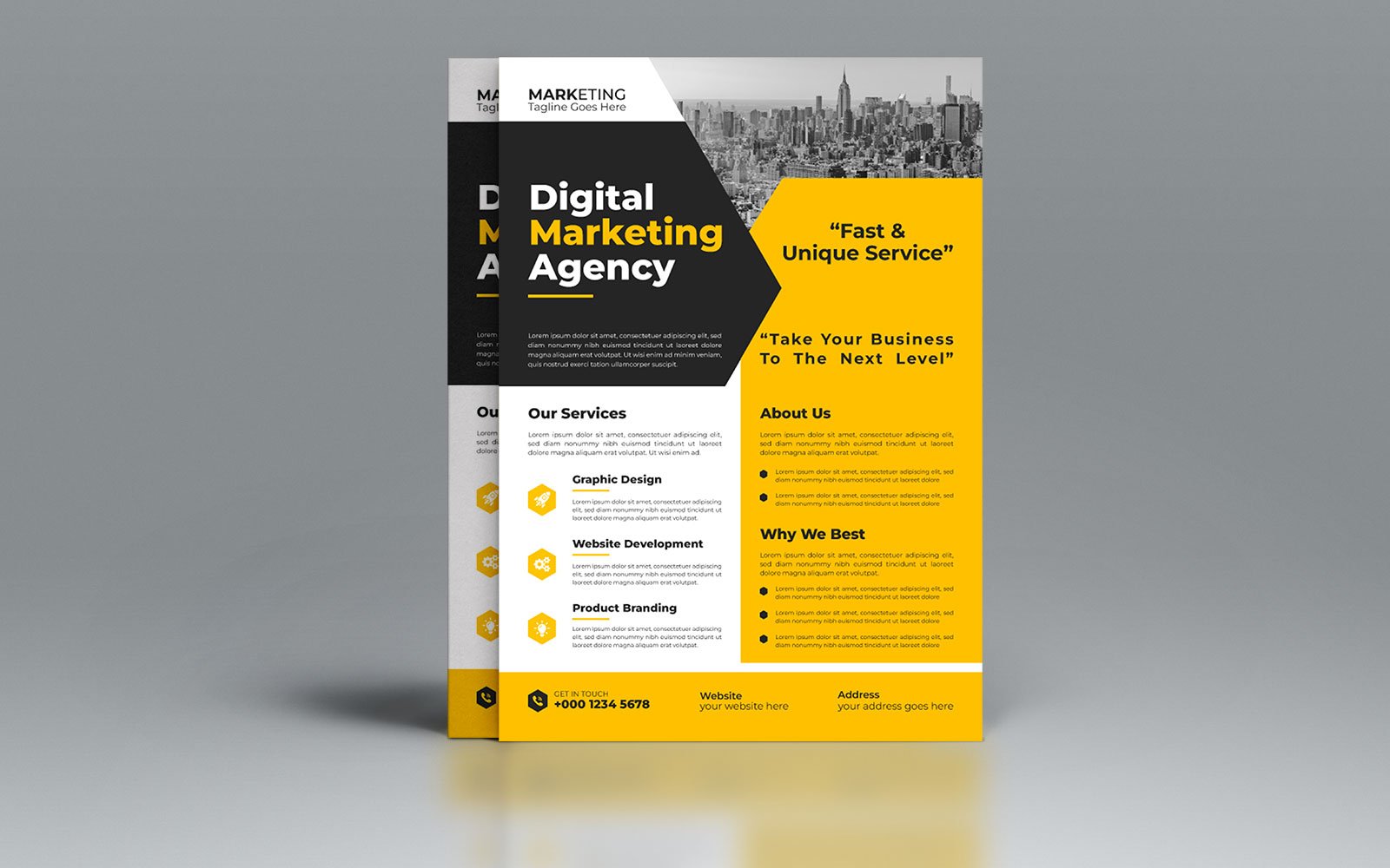 New Modern Corporate Flyer Design Template