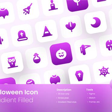 Witch Ghost Icon Sets 370273