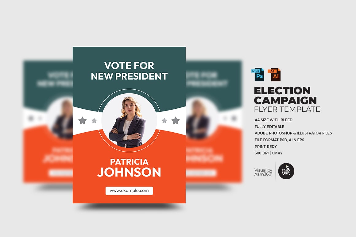 Election Campaign Flyer Template