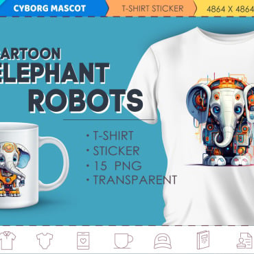 Elephant Robots Illustrations Templates 370371