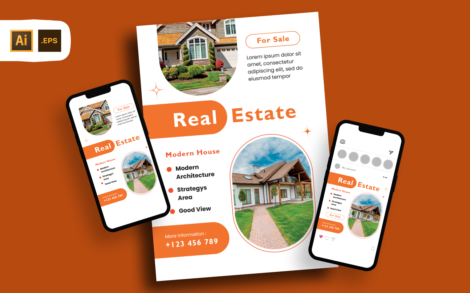 Real Estate Modern House Flyer Template